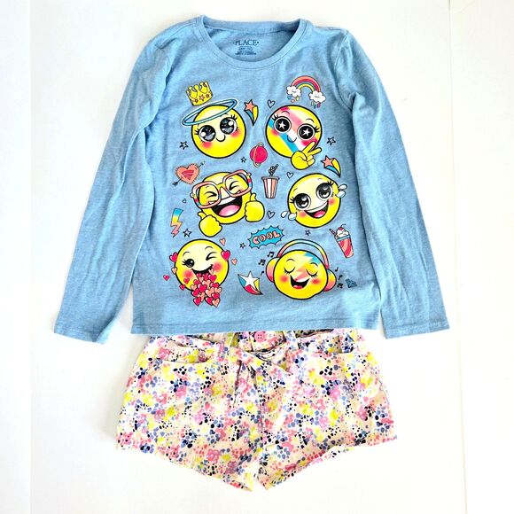 Children's Place Other - SET of CHILDREN PLACE & PIAZZA ITALIA Tee Shirt & Shorts Bundle Girl Size 7/8 M